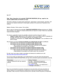 courrier accompagnement Tenofovir